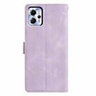 For Motorola Moto G13 / G23 Triangles Embossed Leather Phone Case(Purple) - 3
