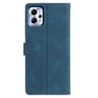 For Motorola Moto G13 / G23 Triangles Embossed Leather Phone Case(Blue) - 3
