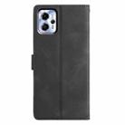 For Motorola Moto G13 / G23 Triangles Embossed Leather Phone Case(Black) - 3