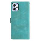 For Motorola Moto G13 / G23 Triangles Embossed Leather Phone Case(Green) - 3