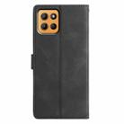 For Motorola Moto G15 Triangles Embossed Leather Phone Case(Black) - 3