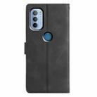 For Motorola Moto G31 / G41 Triangles Embossed Leather Phone Case(Black) - 3