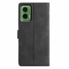 For Motorola Moto G35 Triangles Embossed Leather Phone Case(Black) - 3