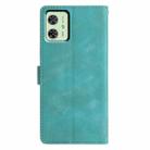 For Motorola Moto G54 Triangles Embossed Leather Phone Case(Green) - 3