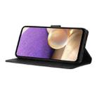For Motorola Moto G75 5G Triangles Embossed Leather Phone Case(Black) - 5