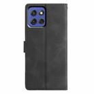 For Motorola Moto G Stylus 5G 2025 Triangles Embossed Leather Phone Case(Black) - 3