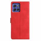 For Motorola Moto G Stylus 5G 2025 Triangles Embossed Leather Phone Case(Red) - 3