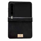 For Huawei Pura X Crazy Horse Texture Three-stage Leather Phone Case(Black) - 1