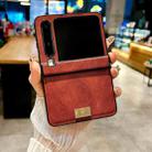 For Huawei Pura X Crazy Horse Texture Three-stage Leather Phone Case(Red) - 2