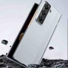 For Samsung Galaxy Z Fold Special Integrated Spring Axis Skin Feel Phone Case(Silver) - 2