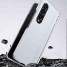 For Samsung Galaxy Z Fold4 5G Integrated Spring Axis Skin Feel Phone Case(Silver) - 2