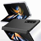 For Samsung Galaxy Z Fold4 5G Integrated Spring Axis Skin Feel Phone Case(Silver) - 3