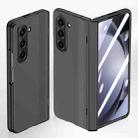 For Samsung Galaxy Z Fold5 5G Integrated Spring Axis Skin Feel Phone Case(Black) - 1