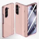 For Samsung Galaxy Z Fold6 5G Integrated Spring Axis Skin Feel Phone Case(Rose Gold) - 1