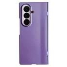 For Samsung Galaxy Z Fold7 5G Integrated Spring Axis Skin Feel Phone Case(Purple) - 1