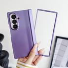 For Samsung Galaxy Z Fold7 5G Integrated Spring Axis Skin Feel Phone Case(Purple) - 2