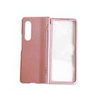 For Samsung Galaxy Z Fold3 5G Integrated Spring Axis Skin Feel Phone Case(Rose Gold) - 1
