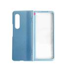 For Samsung Galaxy Z Fold3 5G Integrated Spring Axis Skin Feel Phone Case(Blue) - 1