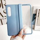 For Samsung Galaxy Z Fold3 5G Integrated Spring Axis Skin Feel Phone Case(Blue) - 2