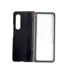 For Samsung Galaxy Z Fold3 5G Integrated Spring Axis Skin Feel Phone Case(Black) - 1