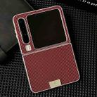 For Huawei Pura X Kevlar Carbon Fiber Ultra-thin Nameplate Shockproof Phone Case(Red) - 2
