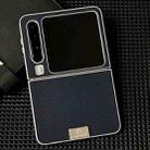 For Huawei Pura X Kevlar Carbon Fiber Ultra-thin Nameplate Shockproof Phone Case(Dark Blue) - 2