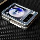 For Huawei Pura X Kevlar Carbon Fiber Ultra-thin Nameplate Shockproof Phone Case(Dark Blue) - 3