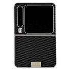 For Huawei Pura X Kevlar Carbon Fiber Ultra-thin Nameplate Shockproof Phone Case(Black) - 1