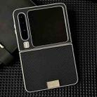 For Huawei Pura X Kevlar Carbon Fiber Ultra-thin Nameplate Shockproof Phone Case(Black) - 2