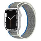 For Apple Watch 46mm / 49mm / 45mm / 44mm xDfind Dual-Section Loop Nylon Watch Band(Blue Grey) - 1