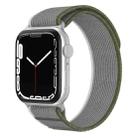 For Apple Watch 46mm / 49mm / 45mm / 44mm xDfind Dual-Section Loop Nylon Watch Band(Green Grey) - 1