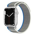 For Apple Watch 42mm / 41mm / 40mm / 38mm xDfind Dual-Section Loop Nylon Watch Band(Blue Grey) - 1