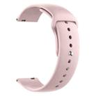 20mm xDfind Pure Color Silicone Watch Band(Sand Pink) - 1