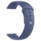 22mm xDfind Pure Color Silicone Watch Band(Navy Blue) - 1