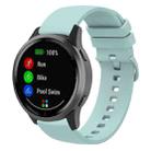 20mm xDfind Flat Pure Color Silicone Watch Band(Emerald Green) - 1