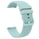 20mm xDfind Flat Pure Color Silicone Watch Band(Emerald Green) - 2