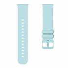 20mm xDfind Flat Pure Color Silicone Watch Band(Emerald Green) - 3