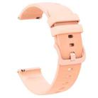 22mm xDfind Flat Pure Color Silicone Watch Band(Pink) - 2