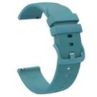 22mm xDfind Flat Pure Color Silicone Watch Band(Pine Needle Green) - 2