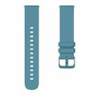 22mm xDfind Flat Pure Color Silicone Watch Band(Pine Needle Green) - 3