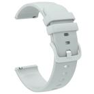 18mm xDfind Flat Pure Color Silicone Watch Band(Cloud Grey) - 2