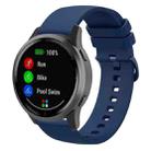 18mm xDfind Flat Pure Color Silicone Watch Band(Midnight Blue) - 1