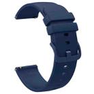 18mm xDfind Flat Pure Color Silicone Watch Band(Midnight Blue) - 2