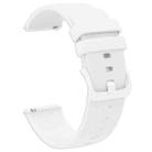 18mm xDfind Flat Pure Color Silicone Watch Band(White) - 2