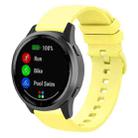 18mm xDfind Flat Pure Color Silicone Watch Band(Light Yellow) - 1