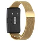 For Huawei Band 10 / 9 / 8 xDfind Milanese Metal Watch Band(Gold) - 2