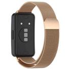 For Huawei Band 10 / 9 / 8 xDfind Milanese Metal Watch Band(Rose Gold) - 2
