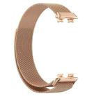 For Huawei Band 10 / 9 / 8 xDfind Milanese Metal Watch Band(Rose Gold) - 3