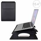 PU05 Sleeve Leather Case Carrying Bag for 15.4 inch Laptop(Black) - 1
