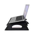 PU05 Sleeve Leather Case Carrying Bag for 15.4 inch Laptop(Black) - 4